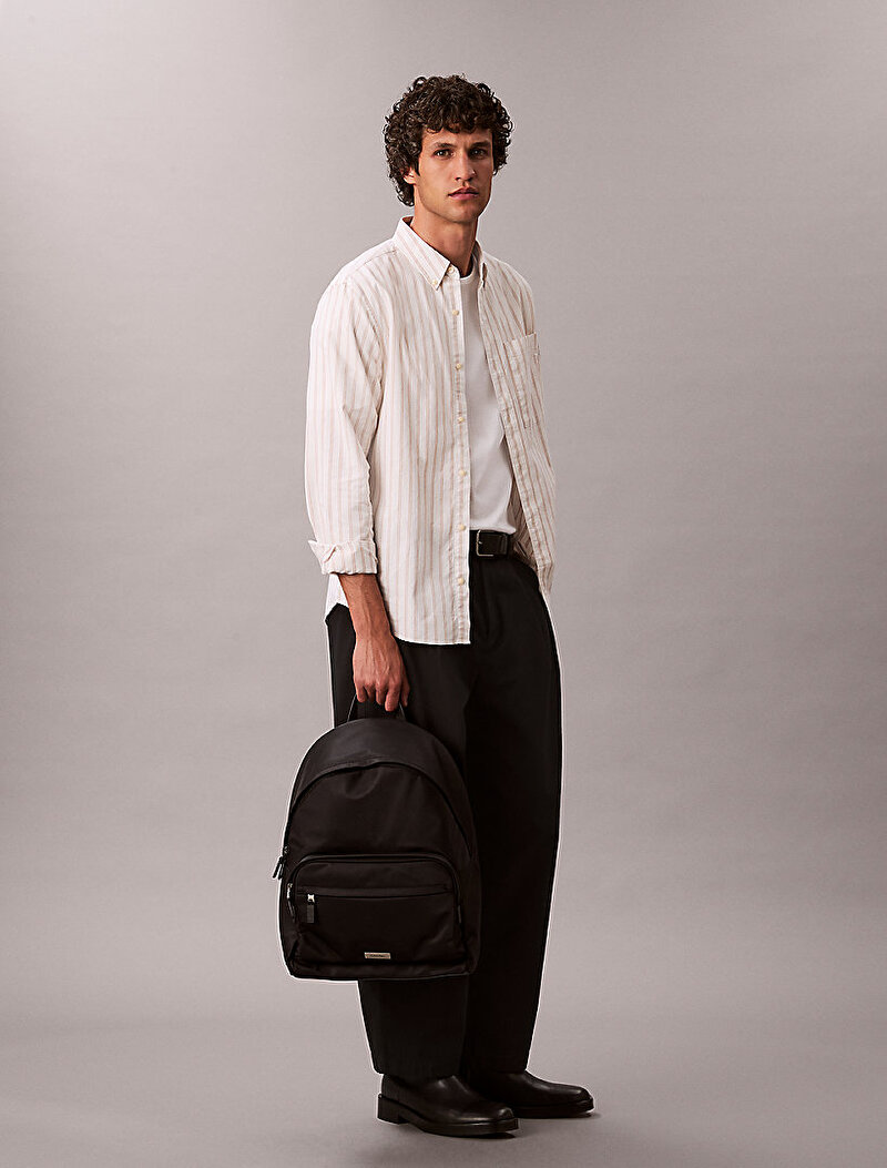 Calvin Klein Siyah Renkli Erkek Sleek Round Sırt Çantası