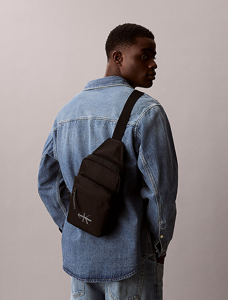 Calvin Klein Siyah Renkli Erkek Bold Sling Omuz Çantası