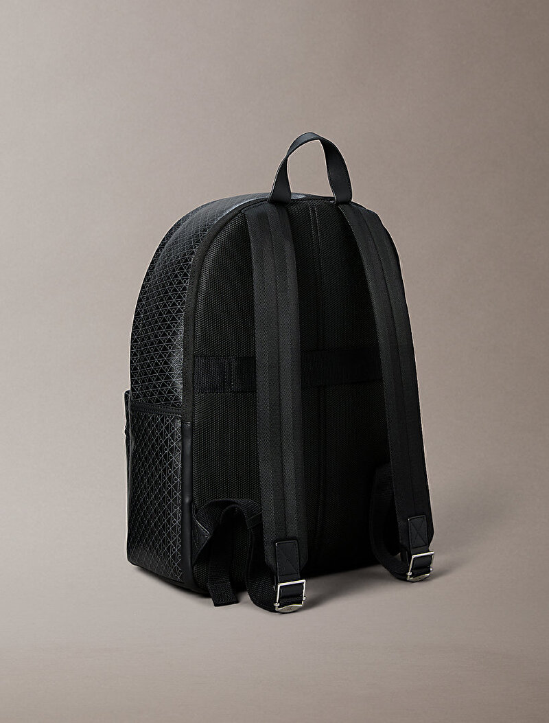 Calvin Klein Siyah Renkli Erkek Emblem Coated Sırt Çantası