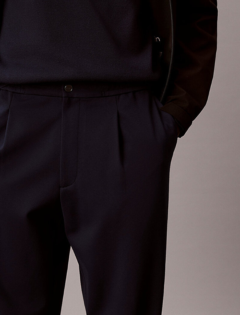 Calvin Klein Lacivert Renkli Erkek Taoered Tech Knit Pantolon