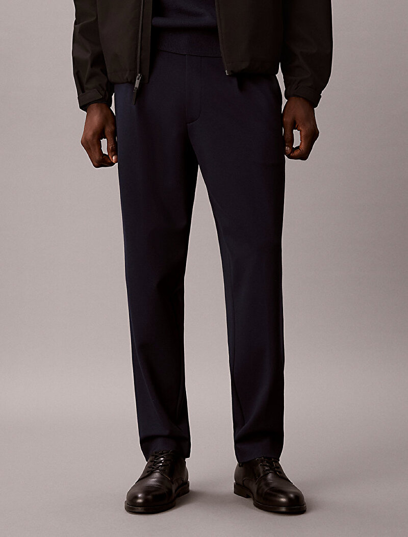 Calvin Klein Lacivert Renkli Erkek Taoered Tech Knit Pantolon