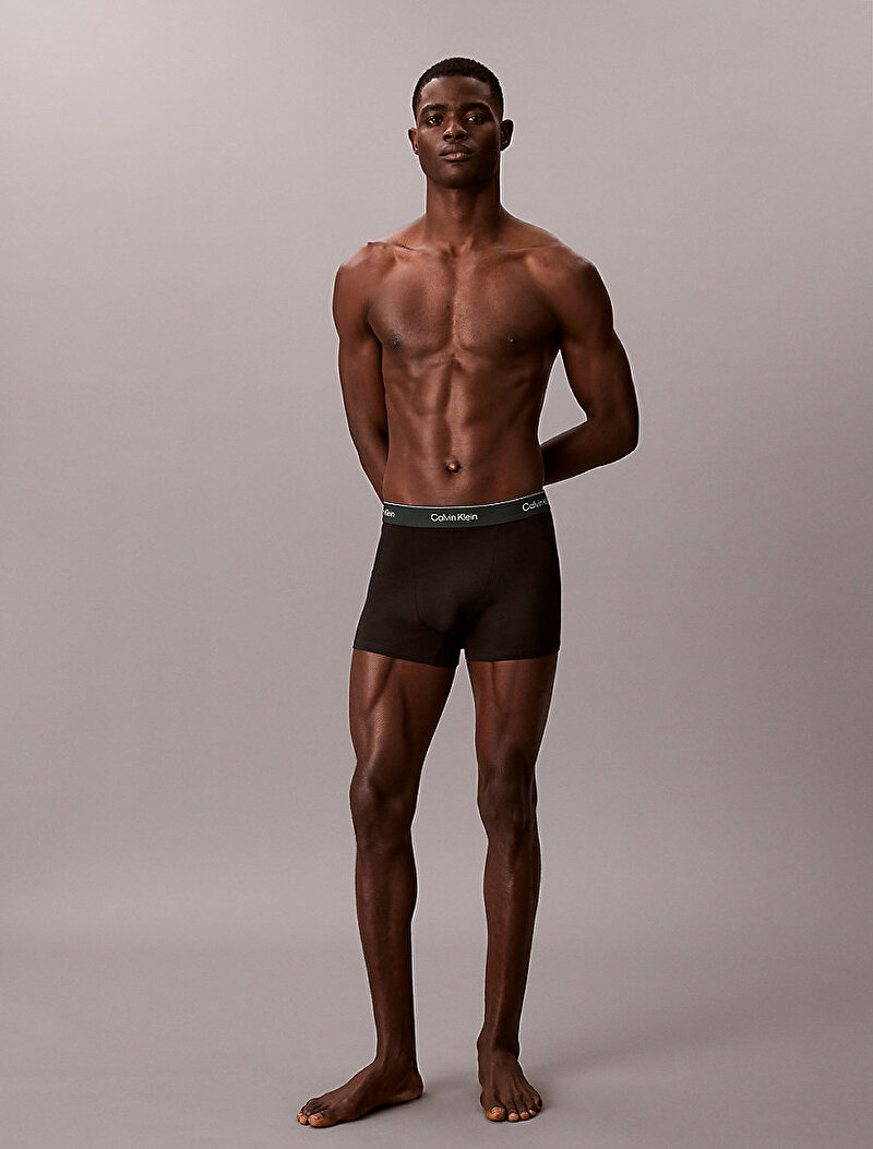 Calvin Klein Siyah Renkli Erkek 3'lü Paket Relaxed Fit Trunk Boxer Seti