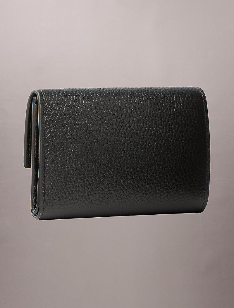 Calvin Klein Siyah Renkli Kadın Round Pebble Cüzdan