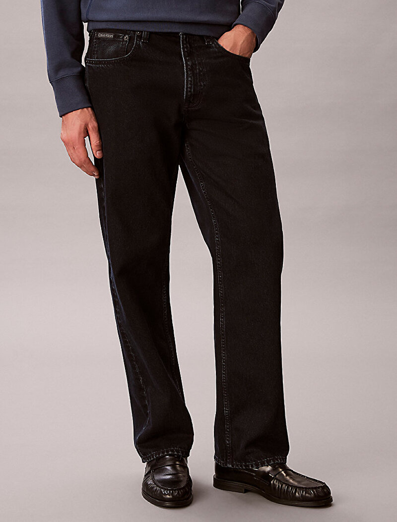 Calvin Klein Mavi Renkli Erkek 90s Straight Blue Jean Pantolon