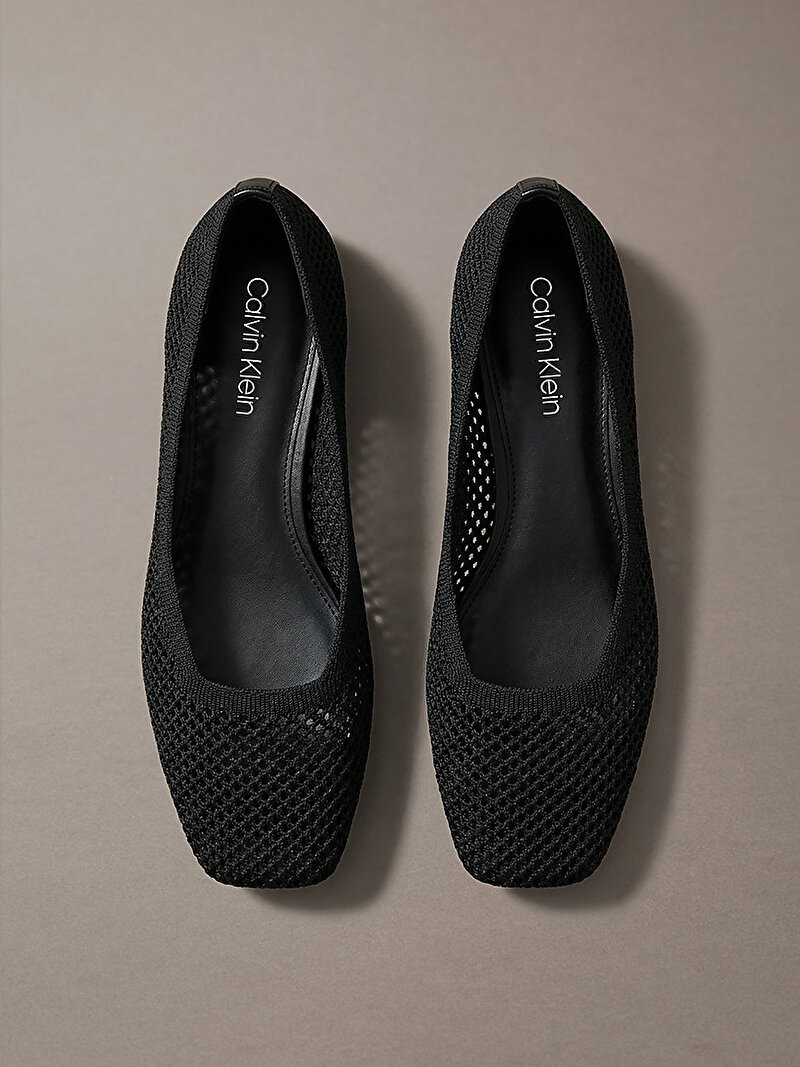 Calvin Klein Siyah Renkli Kadın Square Ballerina Babet