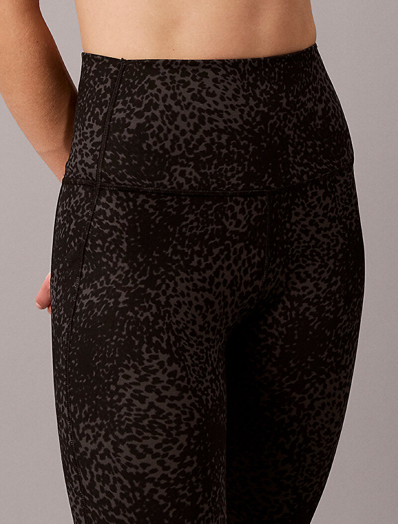 Calvin Klein Siyah Renkli Kadın Printed Soft Sport Tayt