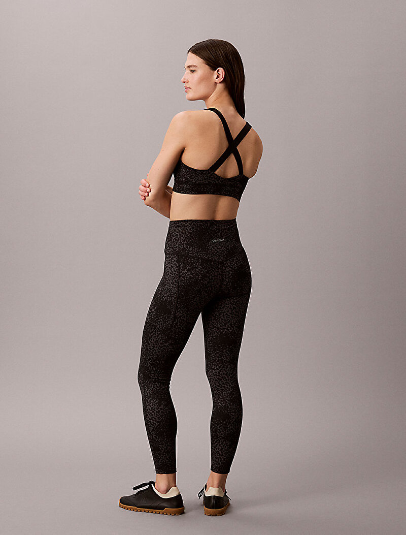 Calvin Klein Siyah Renkli Kadın Printed Soft Sport Tayt
