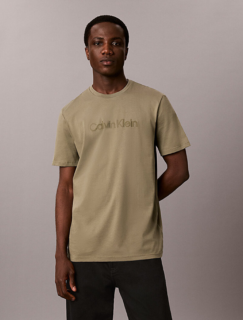Calvin Klein Yeşil Renkli Erkek 30s Eu T-shirt
