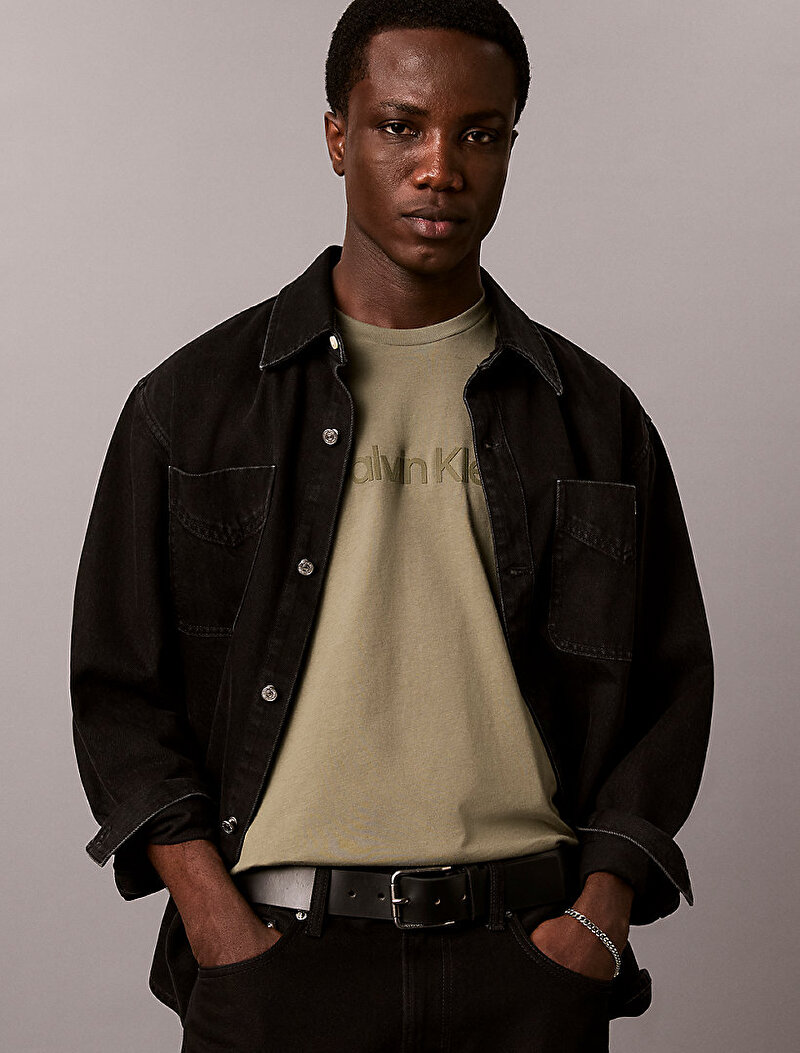 Calvin Klein Yeşil Renkli Erkek 30s Eu T-shirt