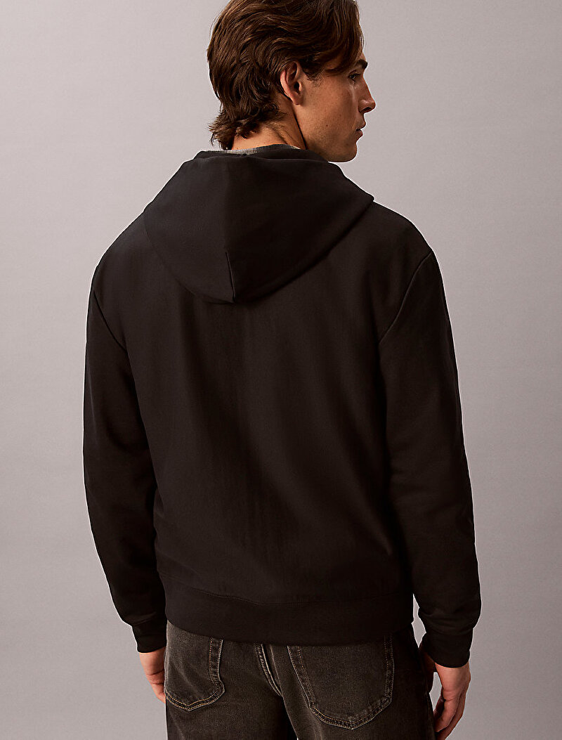 Calvin Klein Siyah Renkli Erkek Micro Logo Sweatshirt