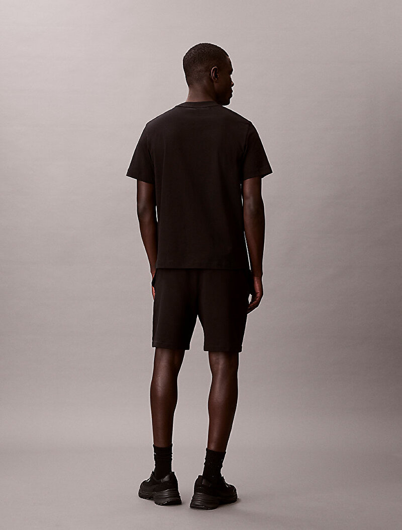 Calvin Klein Siyah Renkli Erkek EU 350 Terry Badge Şort
