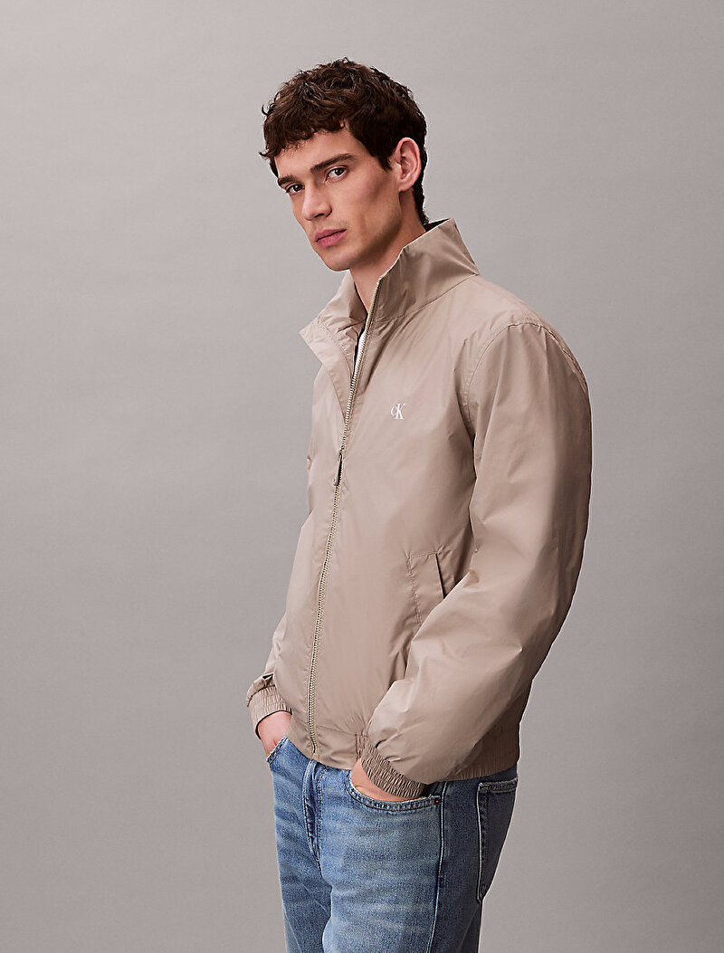Calvin Klein Bej Renkli Erkek Unfilled Naylon Ceket