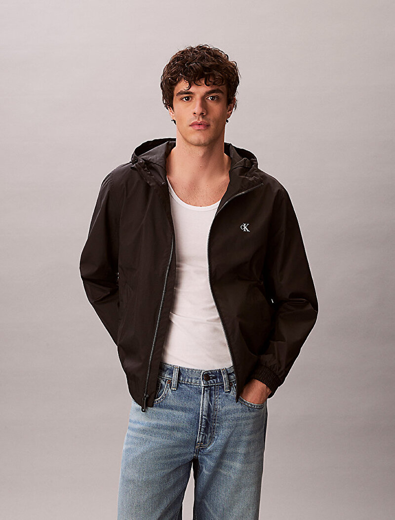 Calvin Klein Siyah Renkli Erkek Unfilled Naylon Ceket
