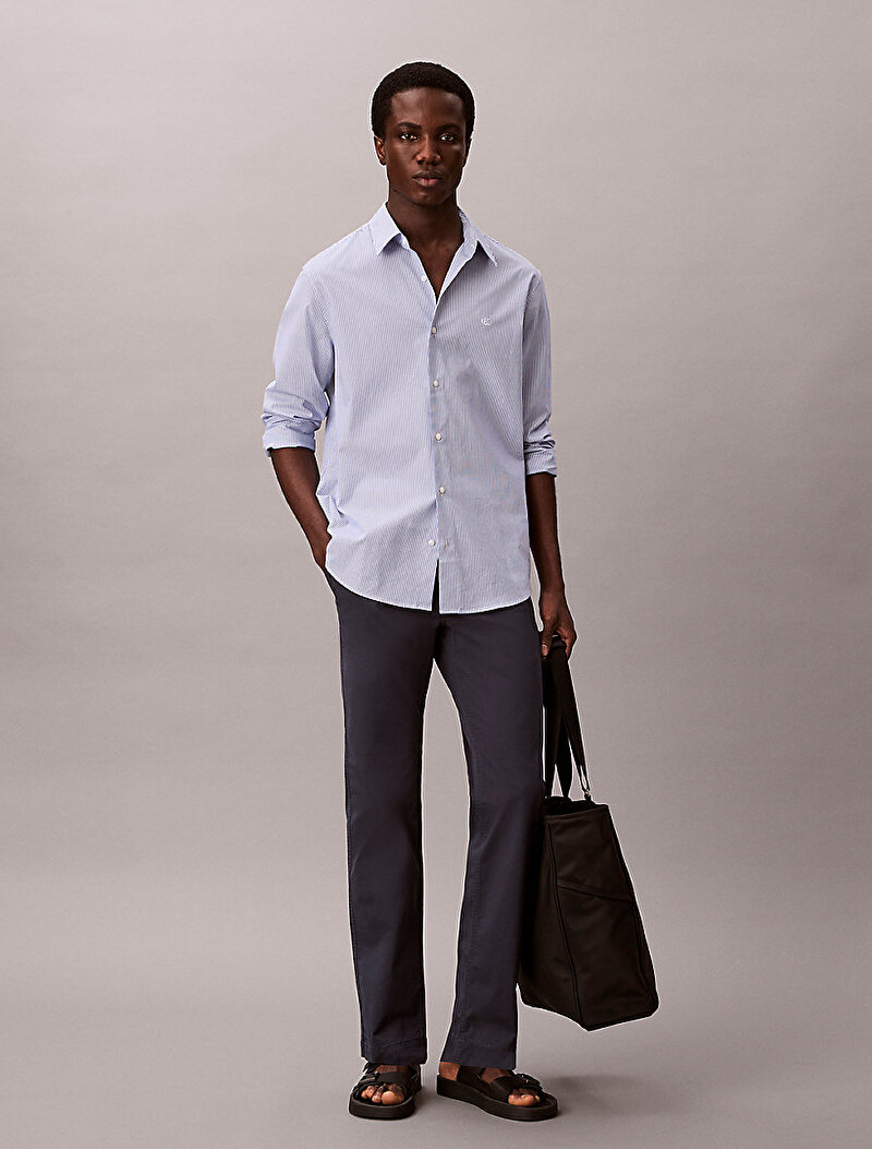 Calvin Klein Lacivert Renkli Erkek Slim Comfort Cotton Pantolon