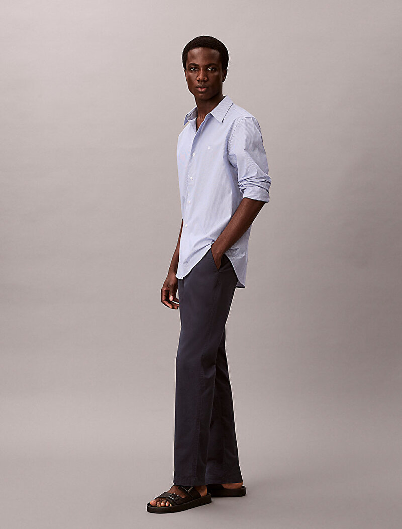 Calvin Klein Lacivert Renkli Erkek Slim Comfort Cotton Pantolon