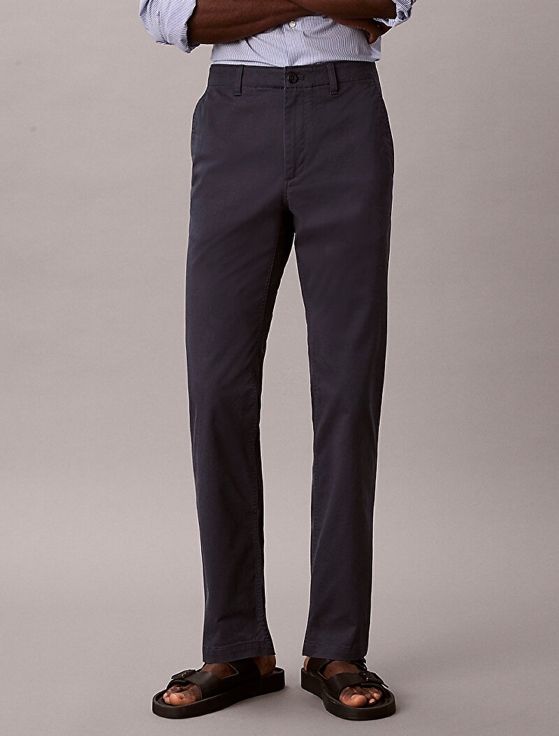 Calvin Klein Lacivert Renkli Erkek Slim Comfort Cotton Pantolon