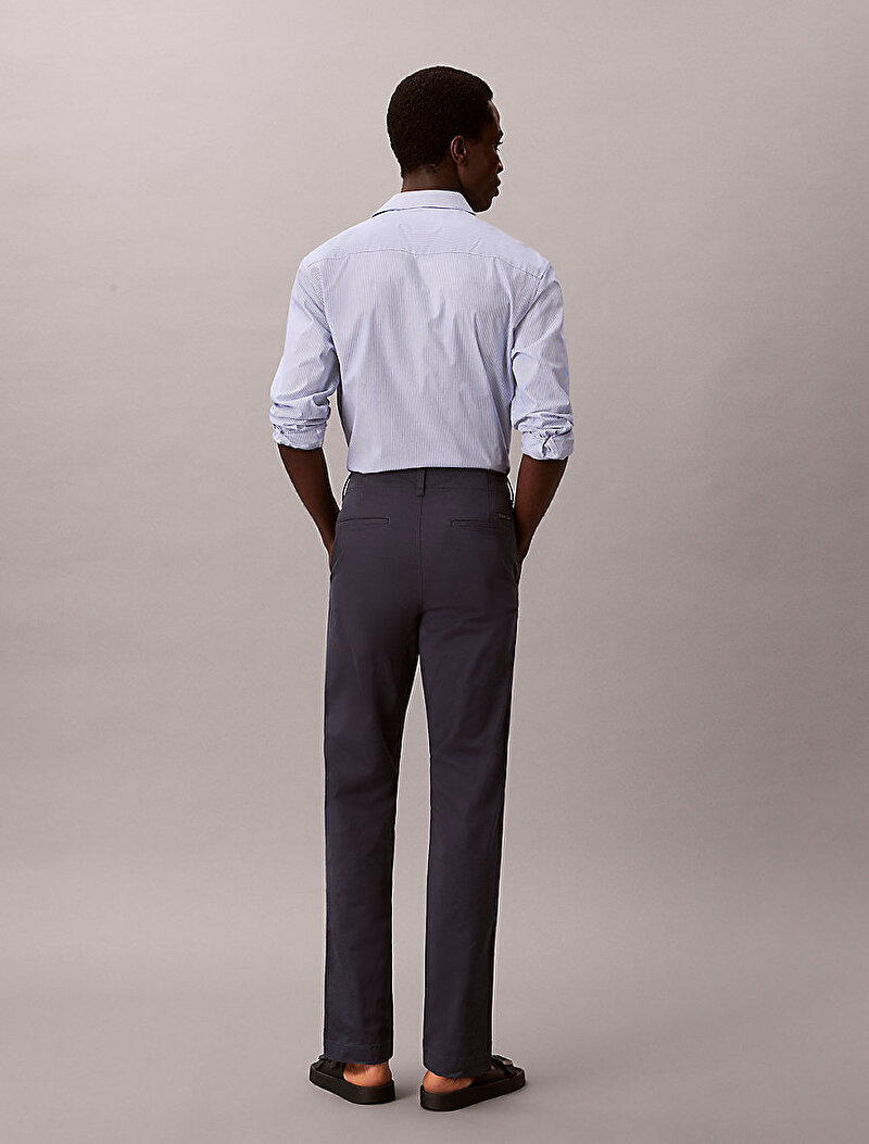 Calvin Klein Lacivert Renkli Erkek Slim Comfort Cotton Pantolon