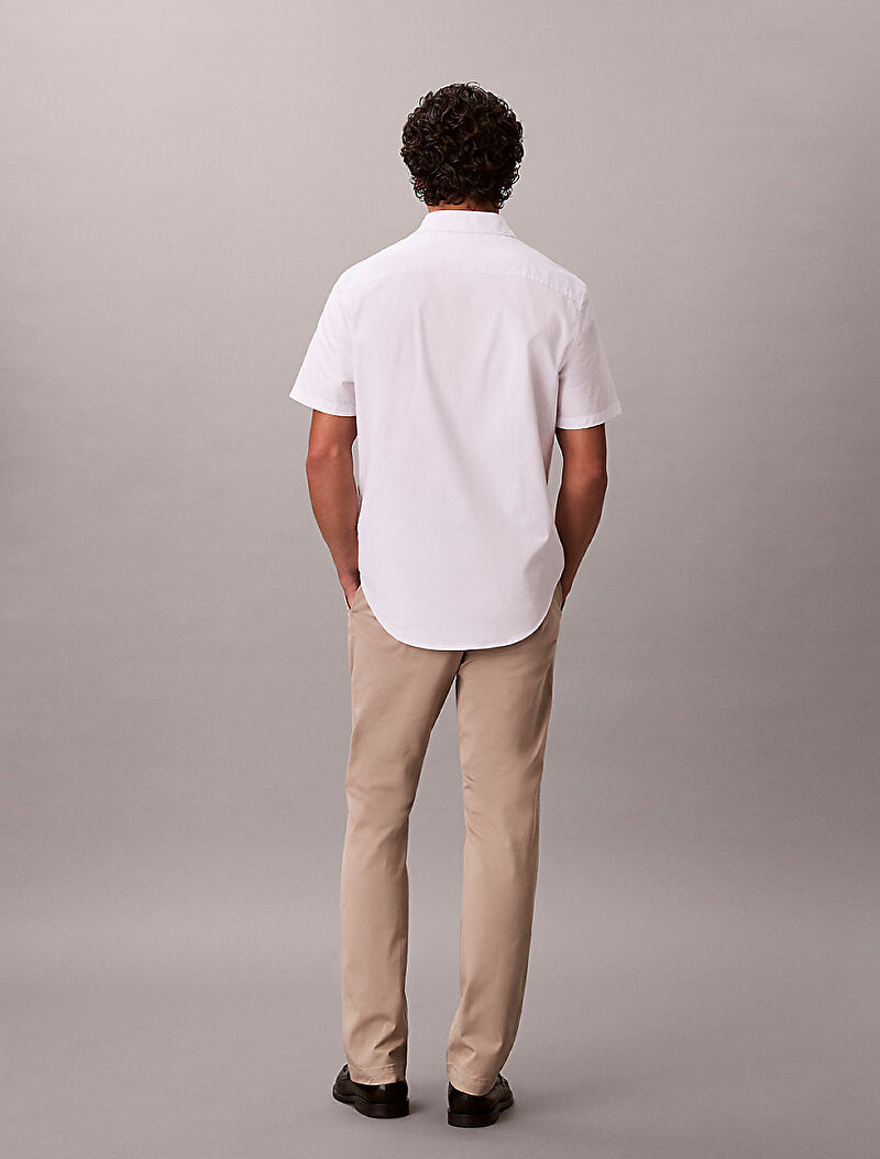 Calvin Klein Bej Renkli Erkek Slim Comfort Cotton Pantolon