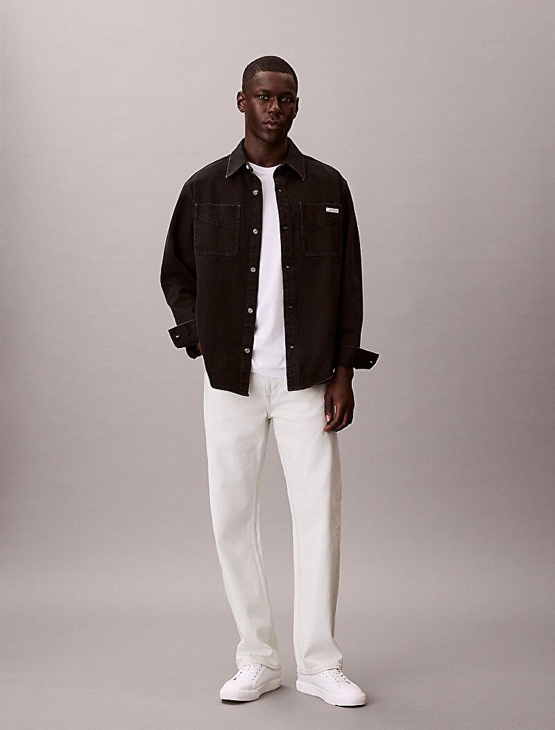 Calvin Klein Siyah Renkli Erkek 90s Jackson Gömlek