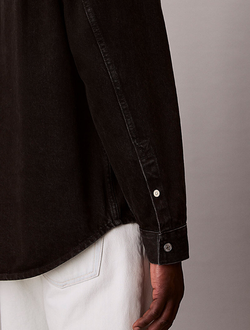 Calvin Klein Siyah Renkli Erkek 90s Jackson Gömlek