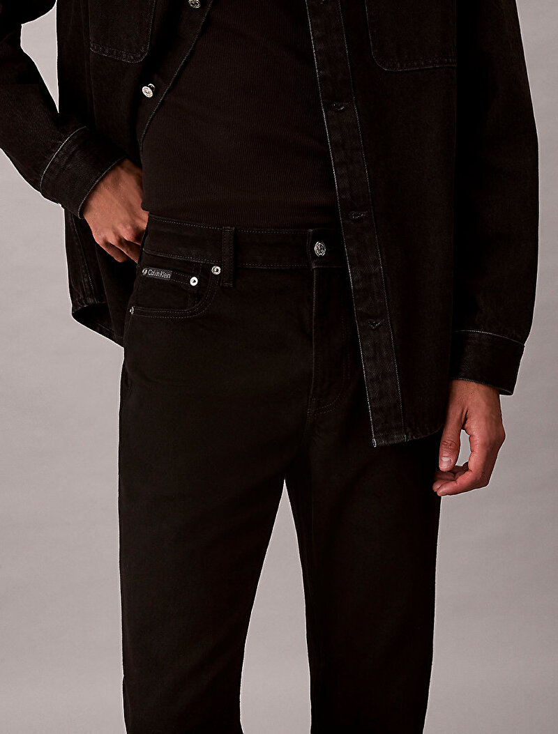 Calvin Klein Siyah Renkli Erkek Slim Taper Classic Jean Pantolon