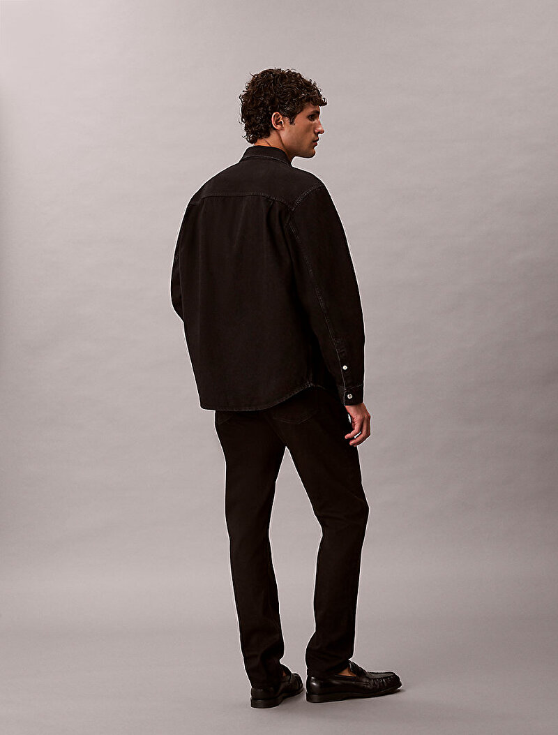 Calvin Klein Siyah Renkli Erkek Slim Taper Classic Jean Pantolon