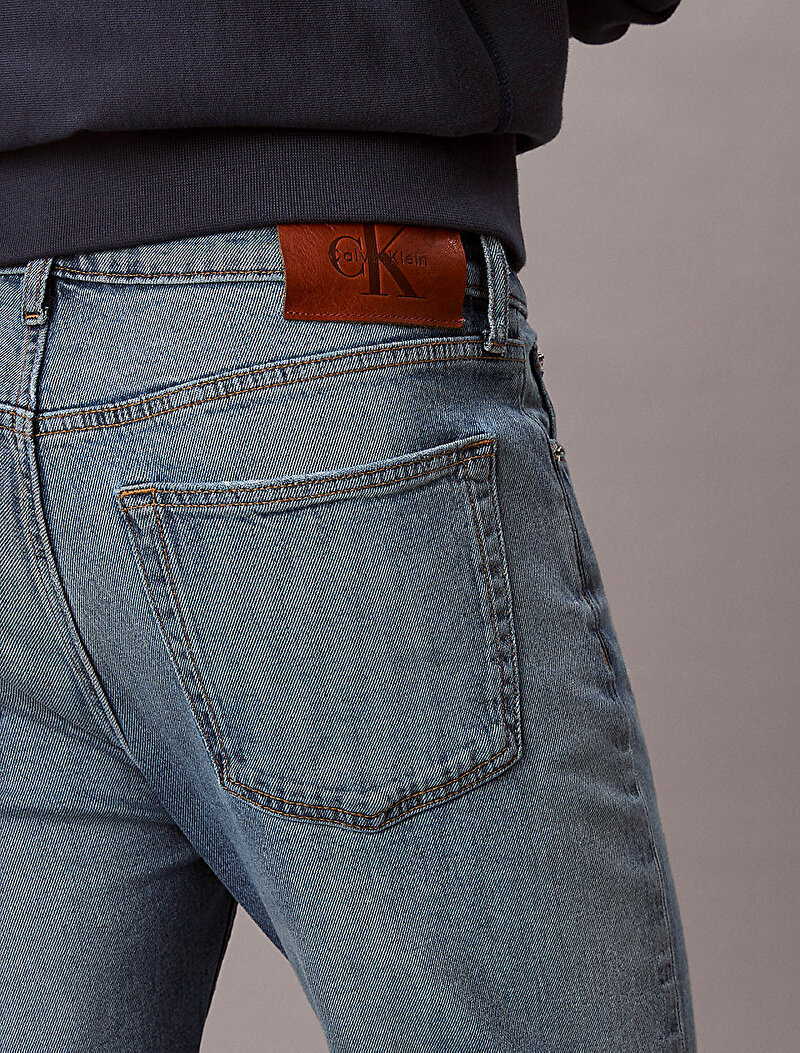 Calvin Klein Lacivert Renkli Erkek Standard Straight Jean Pantolon
