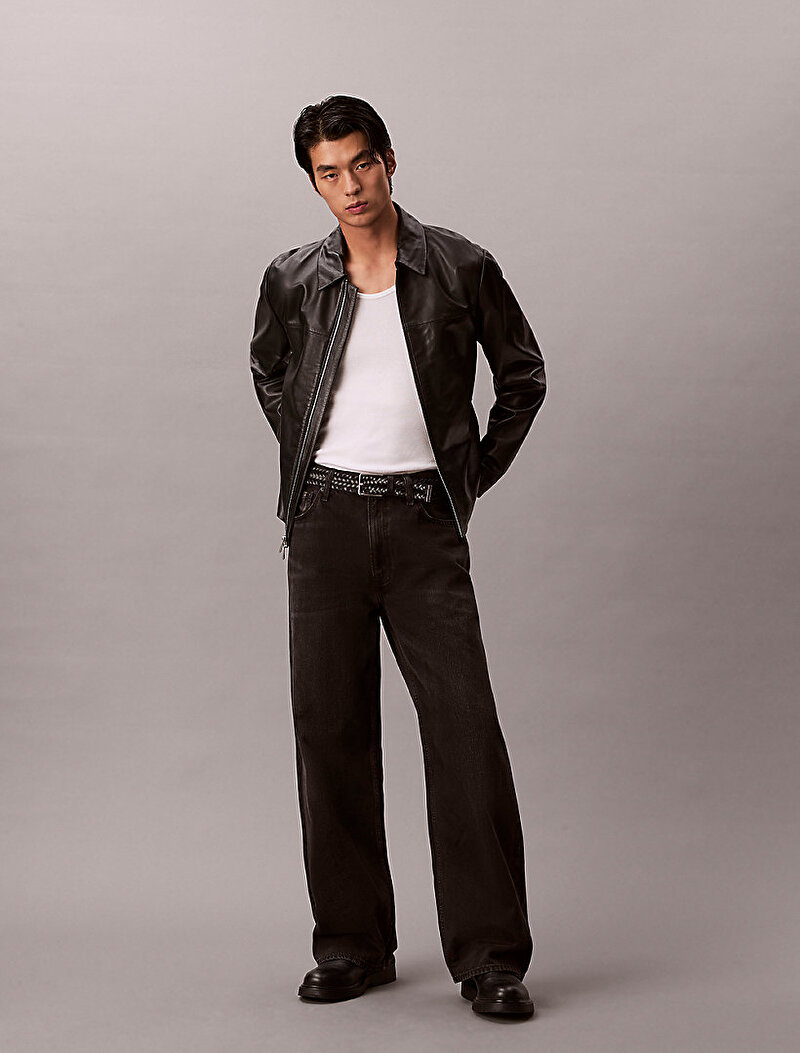 Calvin Klein Siyah Renkli Erkek Baggy Avery Black Jean Pantolon