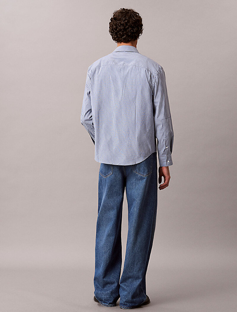 Calvin Klein Mavi Renkli Erkek Baggy Ck Boulder Jean Pantolon