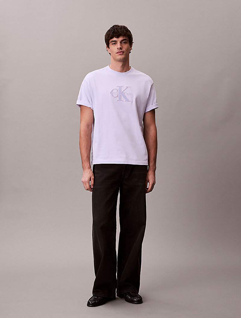Calvin Klein Mor Renkli Erkek 16s Elevatd Mono T-shirt