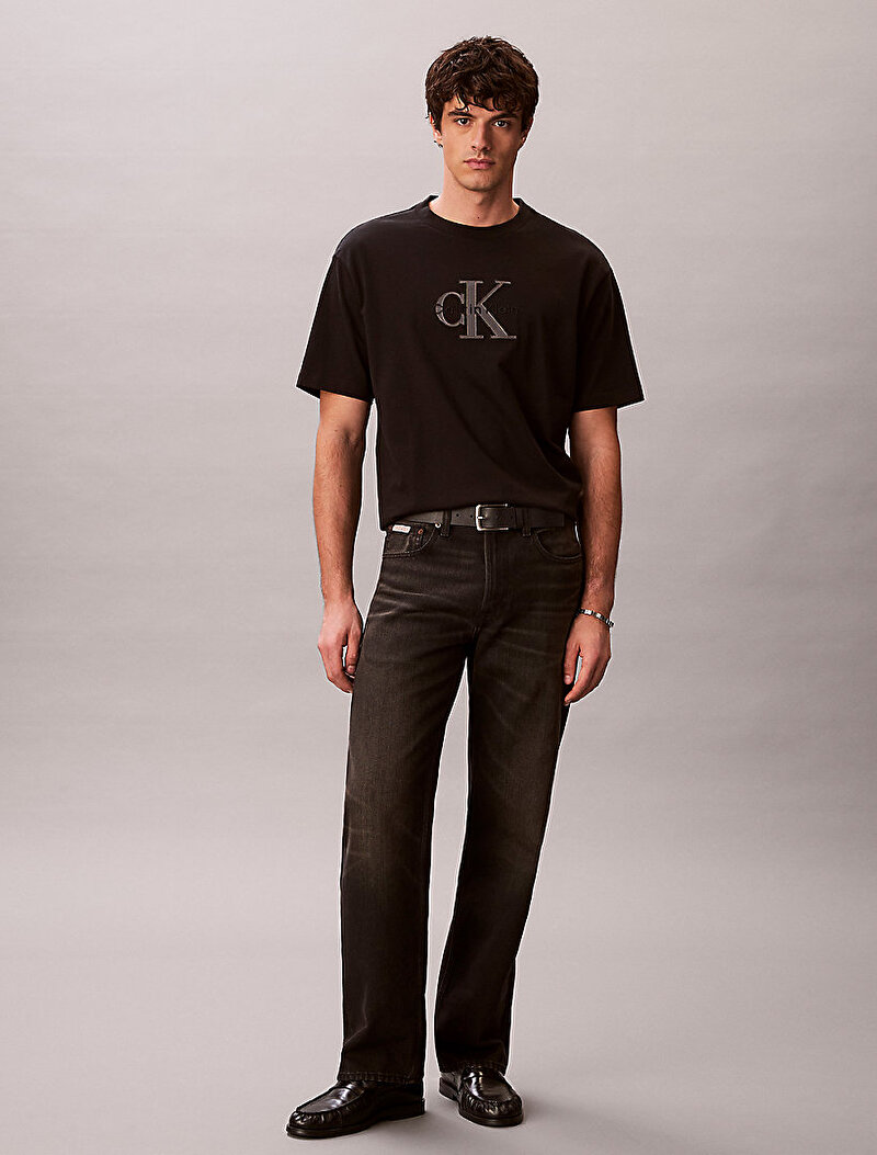 Calvin Klein Siyah Renkli Erkek 16s Elevatd Mono T-shirt