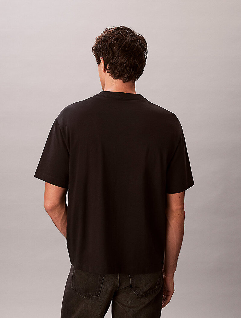 Calvin Klein Siyah Renkli Erkek 16s Elevatd Mono T-shirt