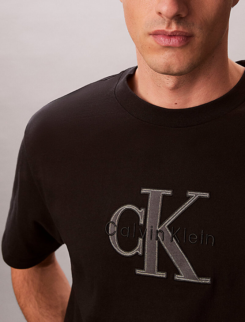 Calvin Klein Siyah Renkli Erkek 16s Elevatd Mono T-shirt