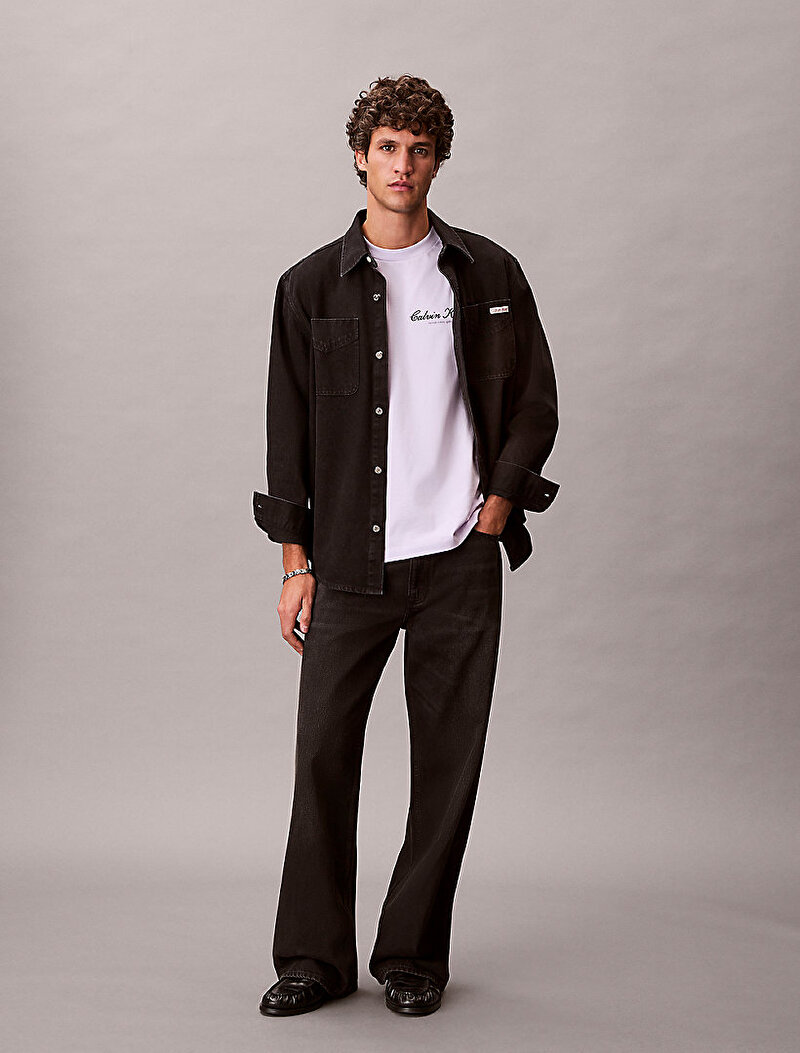 Calvin Klein Mor Renkli Erkek 20s March Graphic T-shirt