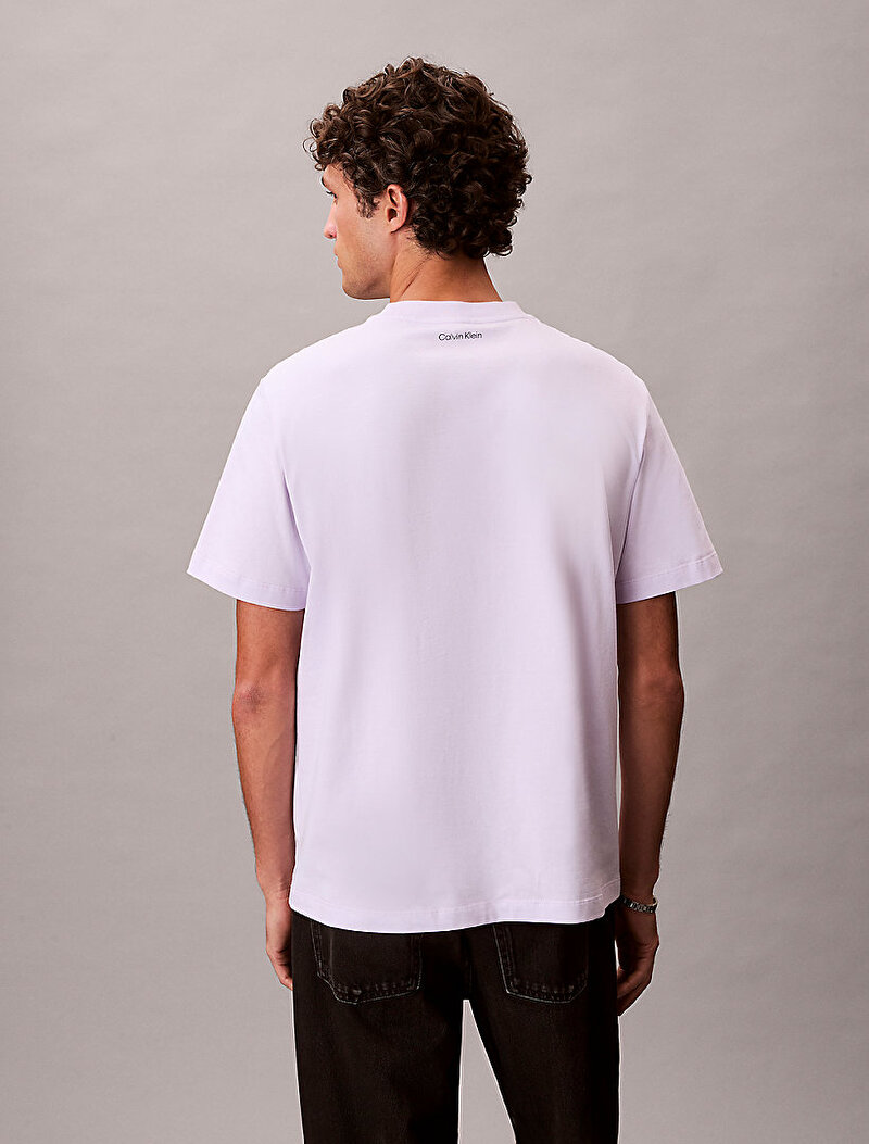 Calvin Klein Mor Renkli Erkek 20s March Graphic T-shirt