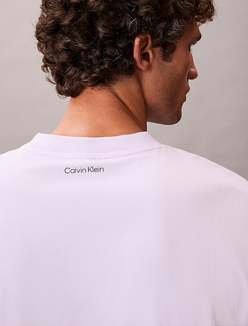 Calvin Klein Mor Renkli Erkek 20s March Graphic T-shirt