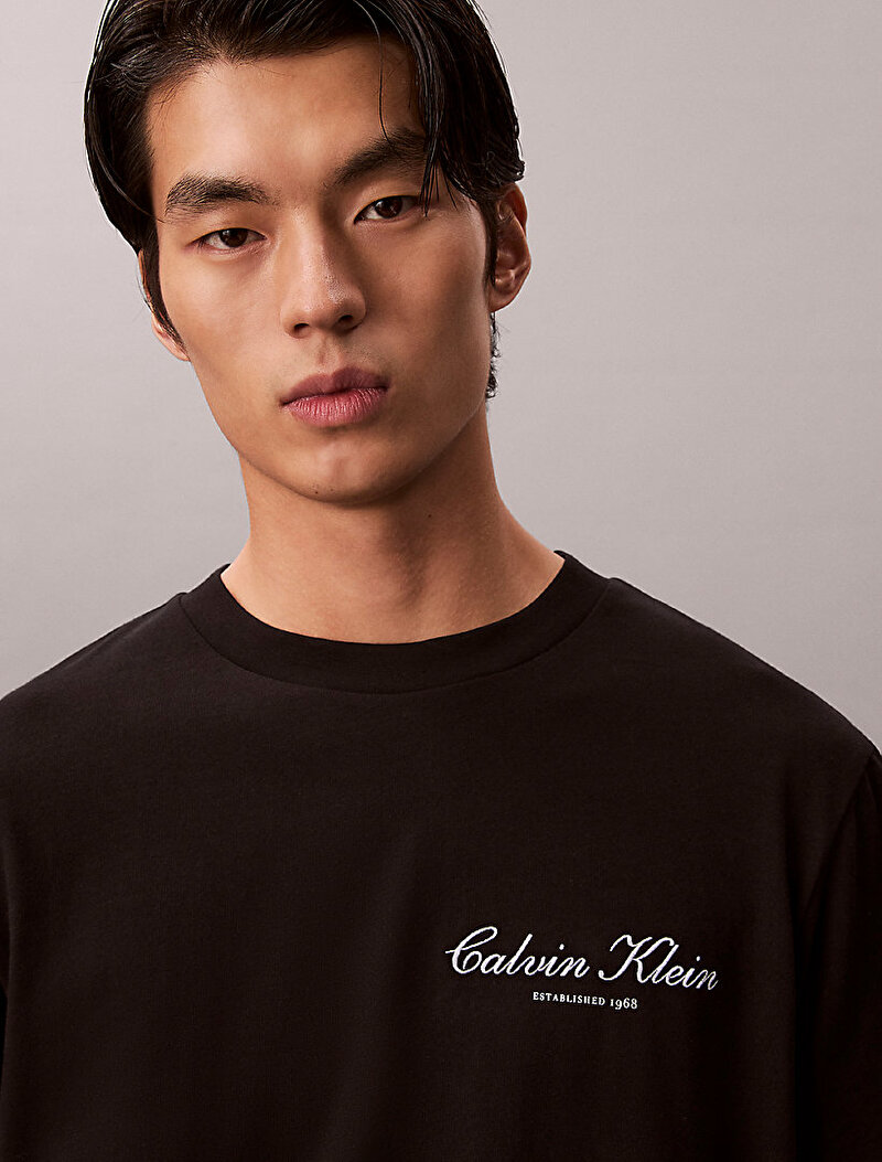 Calvin Klein Siyah Renkli Erkek 20s March Graphic T-shirt