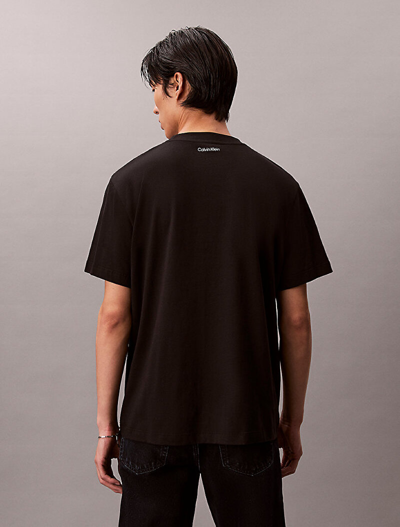 Calvin Klein Siyah Renkli Erkek 20s March Graphic T-shirt