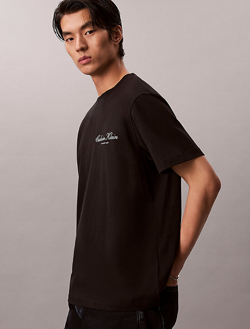 Calvin Klein Siyah Renkli Erkek 20s March Graphic T-shirt