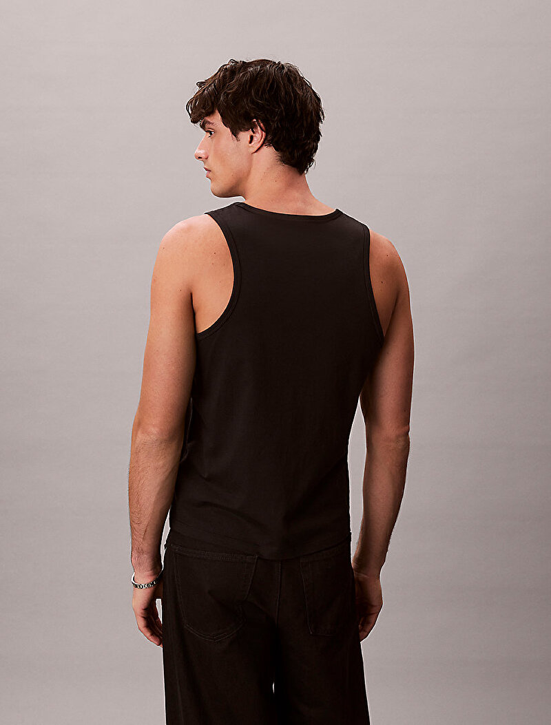 Calvin Klein Siyah Renkli Erkek 30s Classic Micro T-shirt