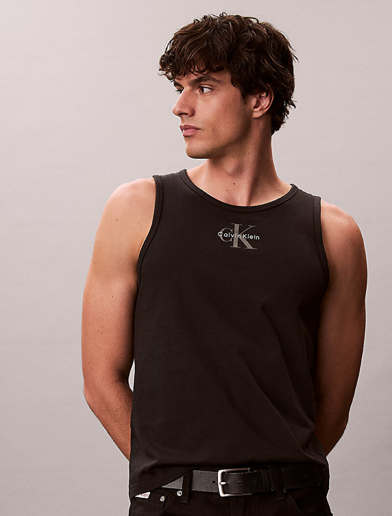 Calvin Klein Siyah Renkli Erkek 30s Classic Micro T-shirt