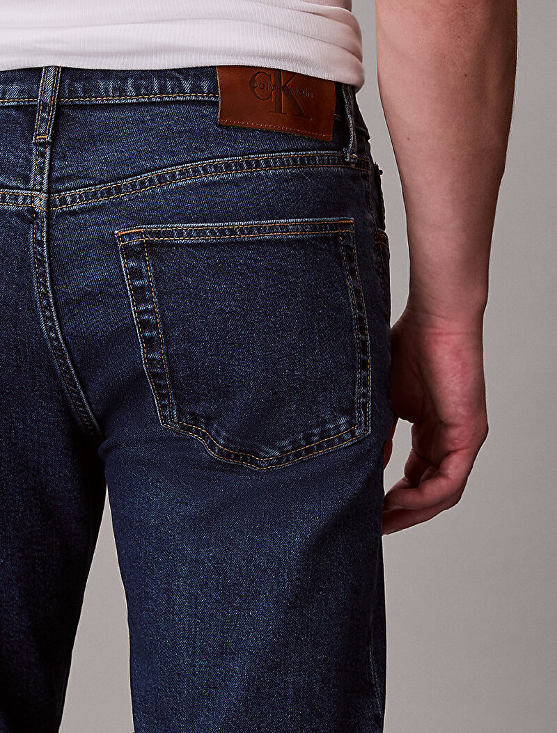 Calvin Klein Mavi Renkli Erkek Classic Taper Pacific Jean Pantolon