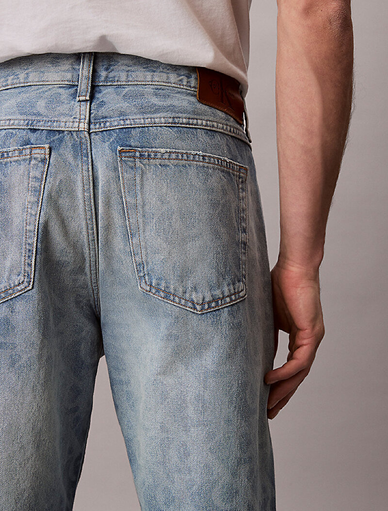 Calvin Klein Mavi Renkli Erkek 90s Straight Jean Pantolon