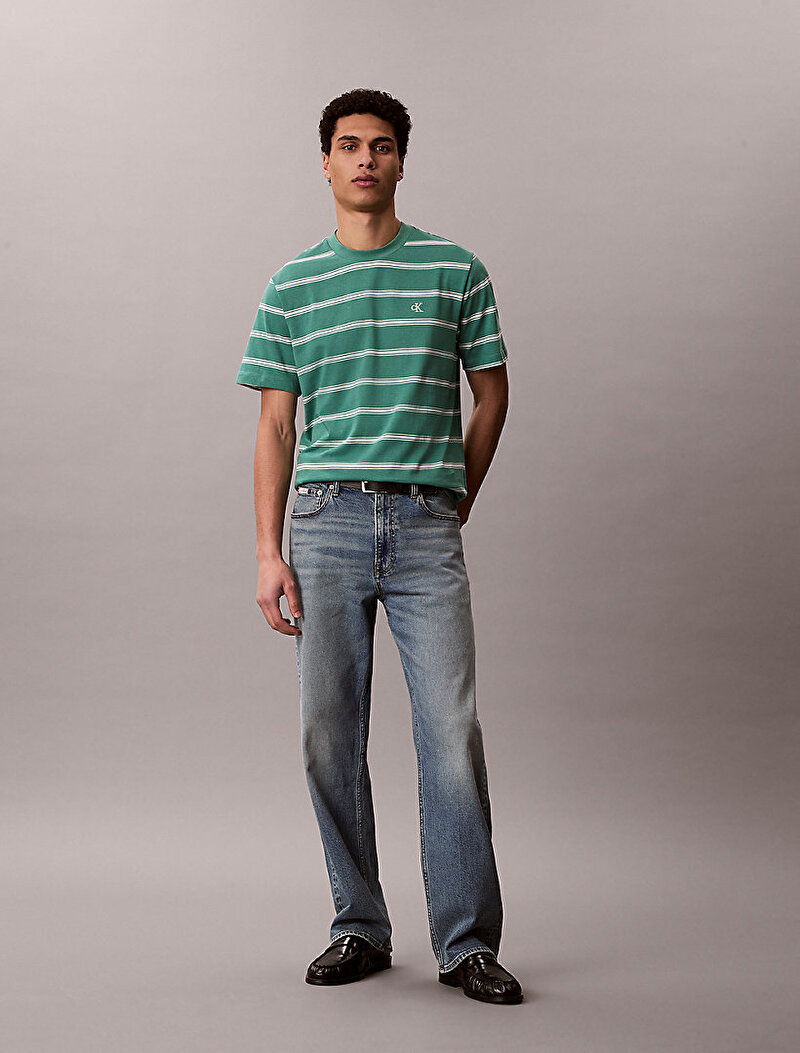 Erkek Easy Stripe Crewn T-shirt