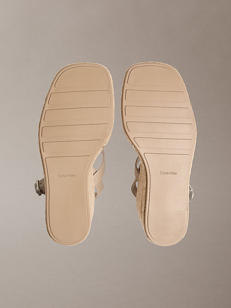 Calvin Klein Bej Renkli Kadın Espadril Topuklu Ayakkabı