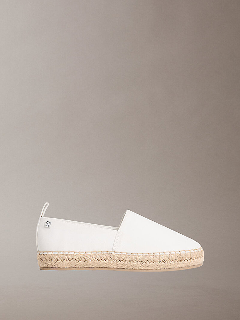 Calvin Klein Beyaz Renkli Kadın Oblique Espadril