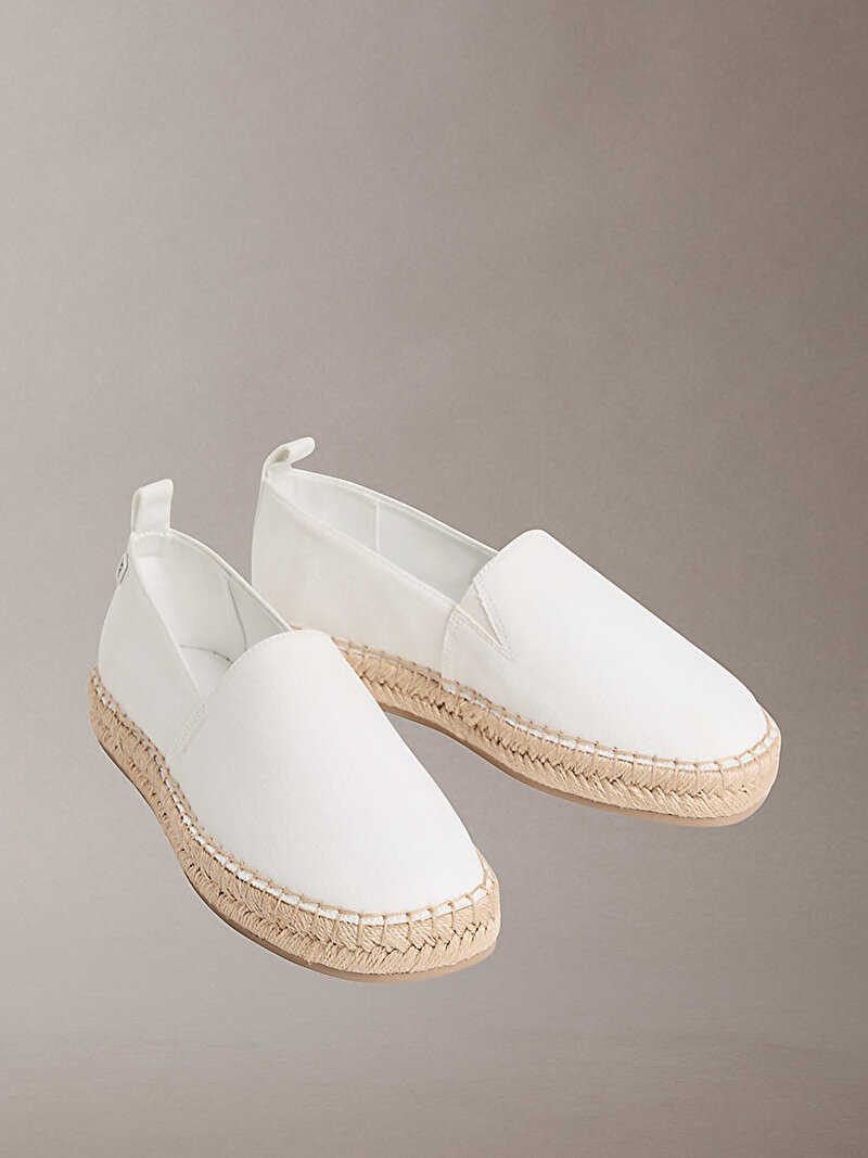 Calvin Klein Beyaz Renkli Kadın Oblique Espadril