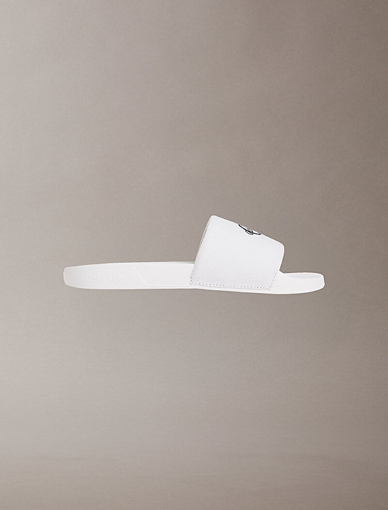 Calvin Klein Beyaz Renkli Kadın Essential Slide Rubber Terlik
