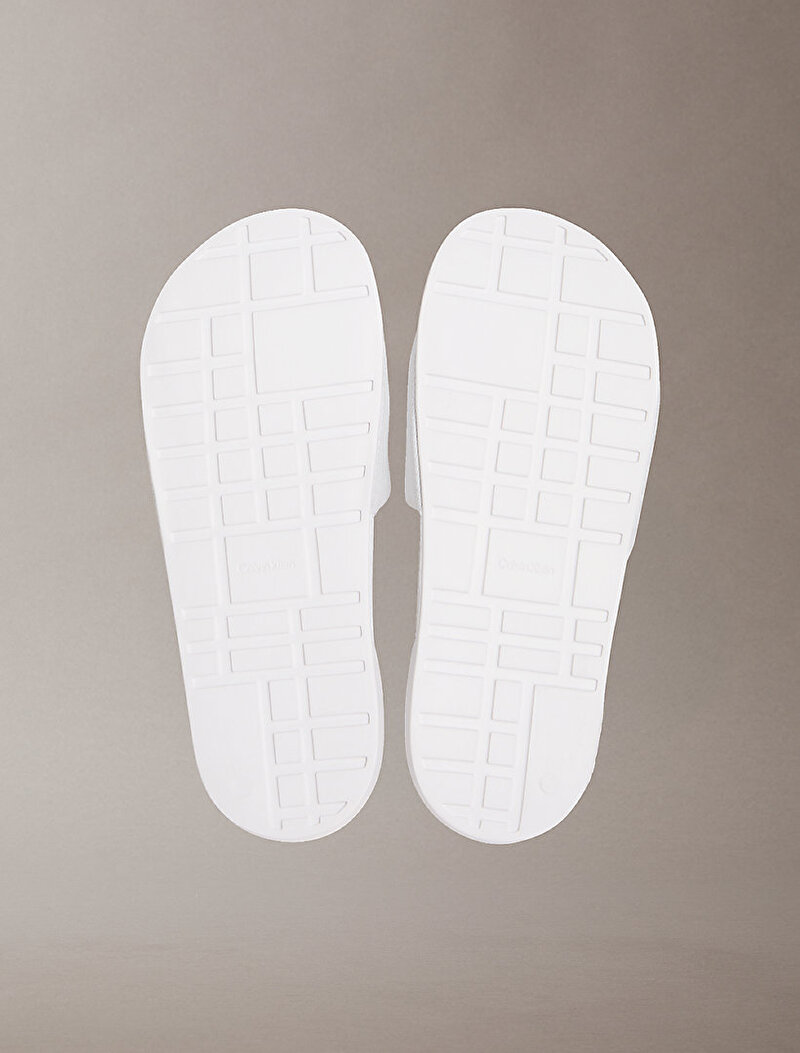 Calvin Klein Beyaz Renkli Kadın Essential Slide Rubber Terlik