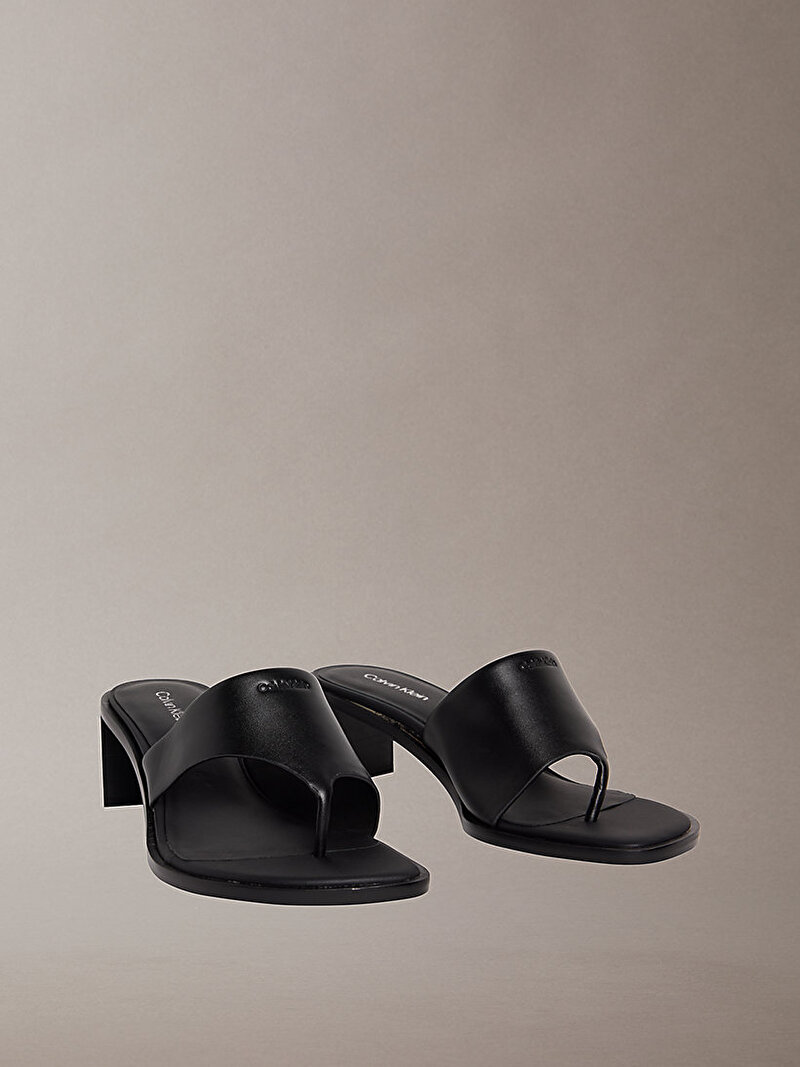 Calvin Klein Siyah Renkli Kadın Block Topuklu Sandalet